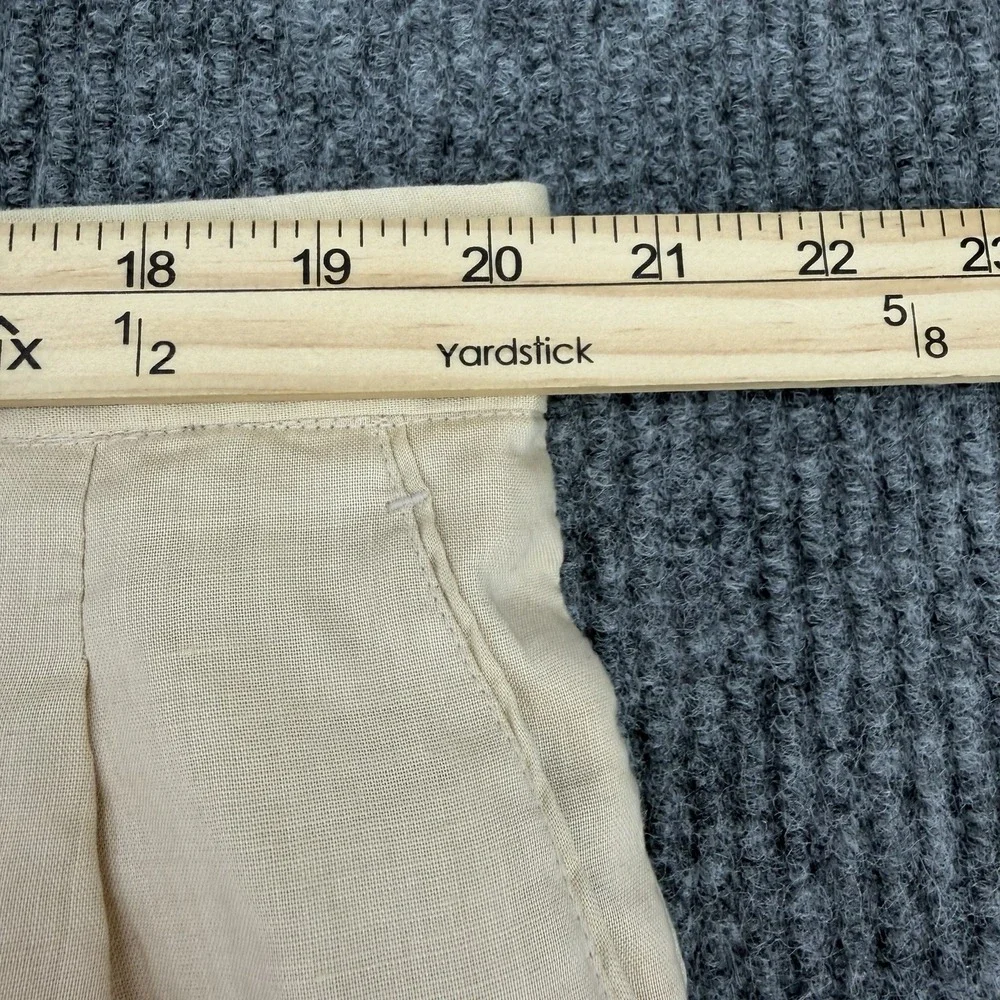 Vintage Man of Fashion men's 100% linen pleated trousers euro summer beige 42x34